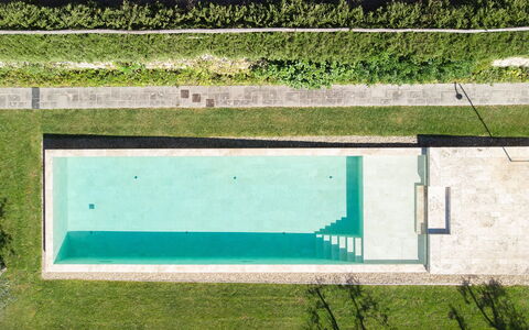 Villa Dorothea: Plant, Building, Green, Window, Water, Rectangle, Nature, Body Of Water, Land Lot, Shade