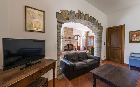 Villa Montignoso: Picture Frame, Furniture, Table, Building, Couch, Comfort, Wood, Interior Design, Architecture, Drawer