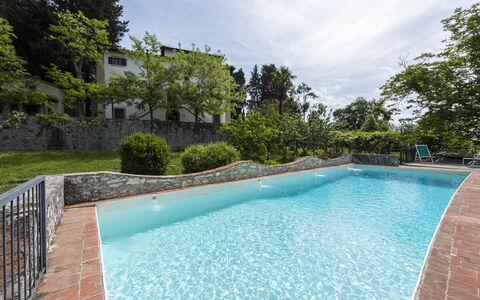 Villa Vigliano: Water, Plant, Cloud, Sky, Property, Swimming Pool, Azure, Building, Tree, Body Of Water