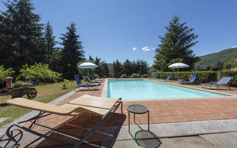 Villa Rosata: Water, Plant, Sky, Swimming Pool, Tree, Shade, Outdoor Furniture, Umbrella, Leisure, Composite Material