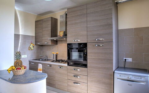 Villa Montone: Cabinetry, Countertop, Building, Furniture, Property, Kitchen Stove, Kitchen, Kitchen Appliance, Drawer, Interior Design