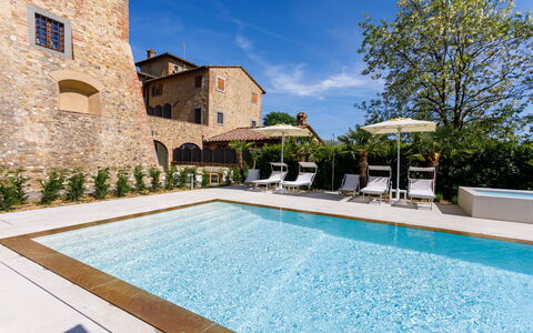 Villa Pianora: Water, Plant, Property, Building, Sky, Window, Swimming Pool, Azure, Cloud, Tree
