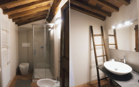 Villa San Leo: Property, Sink, Plumbing Fixture, Wood, Bathroom, Building, Interior Design, Architecture, Tap