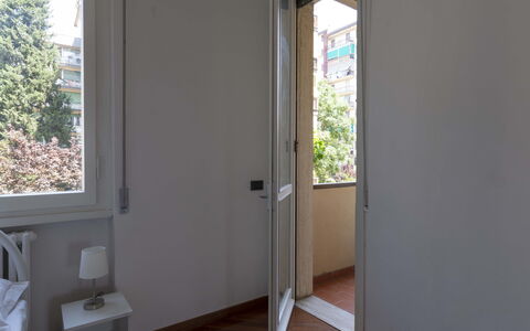 Novoli Suite Apartment: Building, Window, Wood, Door, Shade, Floor, Hardwood, Tree