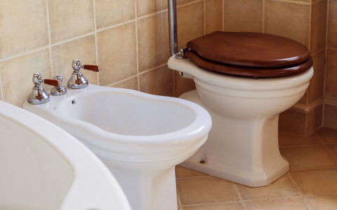 Villa Sant'anna: Brown, Plumbing Fixture, Tap, Property, Bathroom, Purple, Interior Design, Floor, Wood