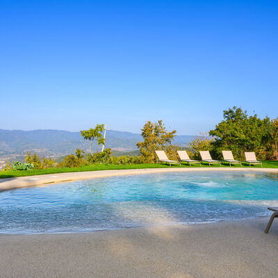 Villa Campestri: Water, Sky, Plant, Natural Landscape, Swimming Pool, Tree, Outdoor Furniture, Leisure, Landscape, Grass