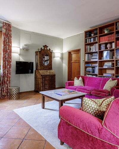 Dimora Fiorentina: Furniture, Building, Picture Frame, Table, Bookcase, Shelf, Wood, Interior Design, Flooring, Floor