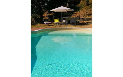La Casa nel Borgo: Water, Azure, Rectangle, Umbrella, Swimming Pool, Building, Shade, Outdoor Furniture, Leisure, Tints And Shades