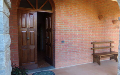 Il Campanile: Building, Plant, Door, Wood, Outdoor Bench, Brickwork, House, Wood Stain, Interior Design