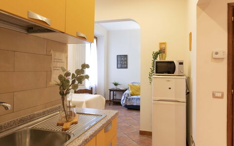Vintage Apartment in Florence: Property, Cabinetry, Building, Plant, Houseplant, Flowerpot, Interior Design, Floor, Flooring, Wood