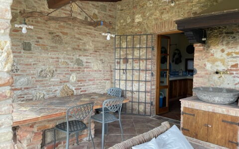 Villa Nibbiano: Furniture, Property, Wood, Table, Interior Design, Floor, Building, Flooring, Hardwood, Real Estate