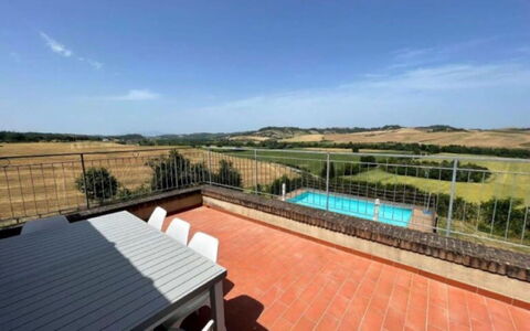 Podere La Sterza: Sky, Cloud, Plant, Tree, Land Lot, Window, Wood, Grass, Natural Landscape, Building