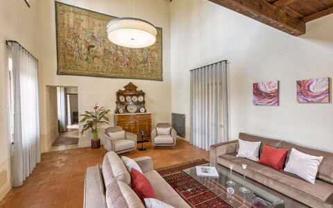 Villa Pianoia: Picture Frame, Property, Furniture, Couch, Comfort, Wood, Living Room, Interior Design, Lighting, Architecture