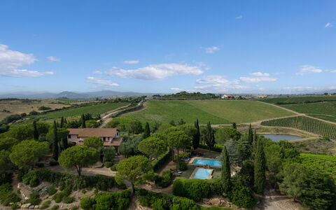 Villa Morellino: Cloud, Sky, Plant, Natural Landscape, Land Lot, Highland, Grass, Grassland, Tree, Plain