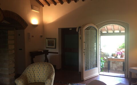 Villa Fulvia: Property, Furniture, Building, Wood, Window, Interior Design, Chair, Living Room, Shade, Plant