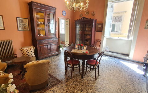 Residenza Otello: Picture Frame, Furniture, Property, Table, Chair, Mirror, Wood, Lighting, Cabinetry, Interior Design