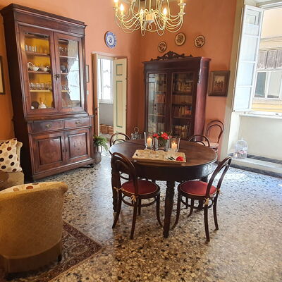 Residenza Otello: Picture Frame, Furniture, Property, Table, Chair, Mirror, Wood, Lighting, Cabinetry, Interior Design