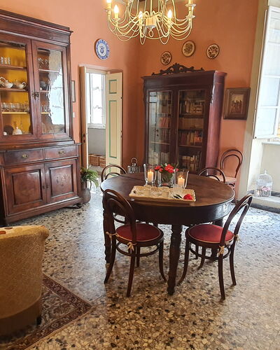 Residenza Otello: Picture Frame, Furniture, Property, Table, Chair, Mirror, Wood, Lighting, Cabinetry, Interior Design