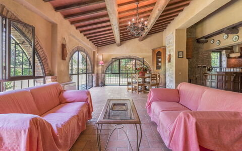 Mulino Al Suono - Badia Agnano, Toscana: Furniture, Couch, Picture Frame, Table, Building, Interior Design, Comfort, Living Room, Wood, Floor