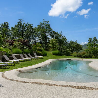 Villa Torre Delle Rose - Firenzuola, Private Pool,: Cloud, Water, Sky, Plant, Water Resources, Property, Natural Landscape, Tree, Swimming Pool, Landscape