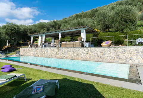 Luxury Green Marignana Villa, Versilia, Pool, Ac,: Sky, Cloud, Plant, Tree, Shade, Swimming Pool, Grass, Leisure, Urban Design, Recreation