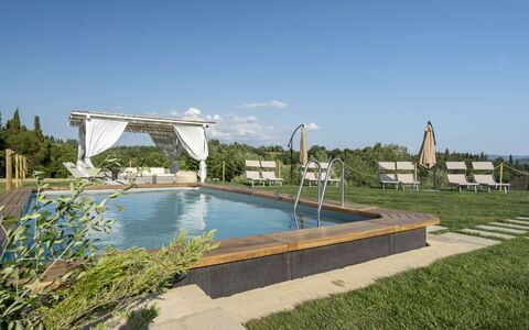 Villa Zara: Water, Sky, Plant, Swimming Pool, Azure, Cloud, Tree, Shade, Grass, Urban Design