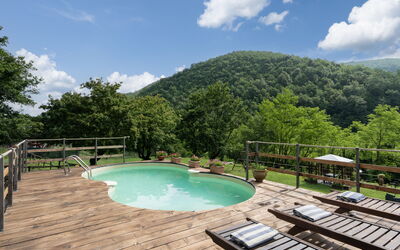 Locanda Di Alberi Without Kitchen: Cloud, Water, Sky, Water Resources, Property, Swimming Pool, Mountain, Body Of Water, Tree, Natural Landscape