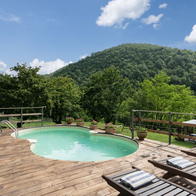 Locanda Di Alberi Without Kitchen: Cloud, Water, Sky, Water Resources, Property, Swimming Pool, Mountain, Body Of Water, Tree, Natural Landscape
