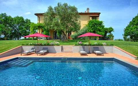 Villa Marliana: Water, Sky, Plant, Cloud, Property, Swimming Pool, Tree, Azure, Blue, Shade