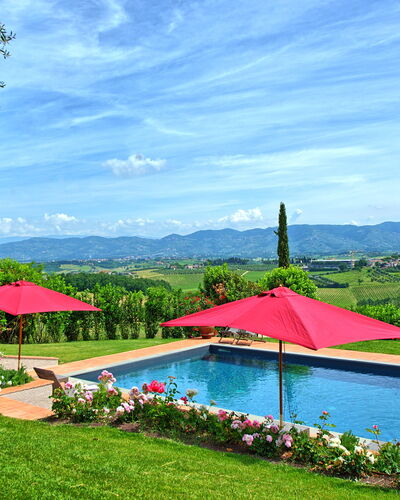 Villa Marliana: Cloud, Sky, Water, Plant, Umbrella, Green, Azure, Natural Landscape, Tree, Swimming Pool