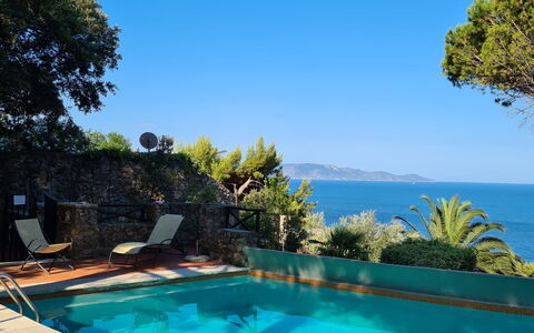 Argentarola House, Porto Santo Stefano, Seaview An: Blue, Water, Swimming Pool, Resort, Sea, Coastal And Oceanic Landforms, Eco Hotel, Ocean, Coast, Tropics