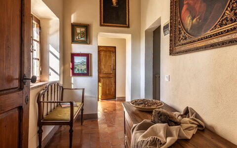 Monticchiello Apartment With Garden, Wifi, Pienza,: Picture Frame, Furniture, Property, Table, Building, Wood, Interior Design, Architecture, Floor, Chair