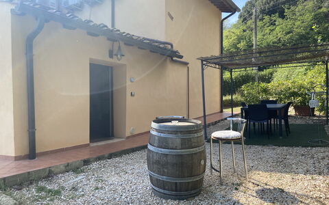 Villa Le Ripe - Gambassi Terme, Toscana: Plant, Building, Barrel, Automotive Tire, Land Lot, Shade, Wood, Tree, Biome, House