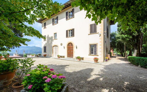 Villa Badiuzza: Plant, Flower, Building, Property, Window, Sky, Tree, Flowerpot, House, Door