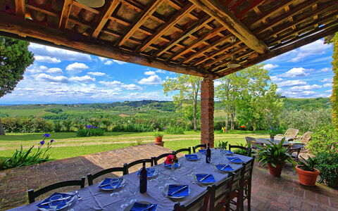 Maggiano: Plant, Property, Table, Cloud, Sky, Flowerpot, Nature, Shade, Chair, Tree