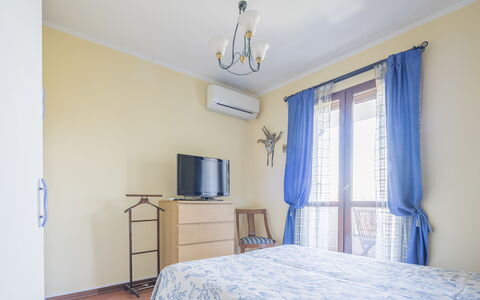 La Bouganville, Forte Dei Marmi, Private Garden, W: Blue, Furniture, Interior Design, Wood, Floor, Bedroom, Flooring, Room, Bed, Ceiling