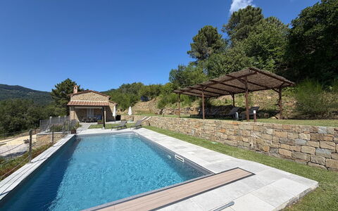 Villa Luana: Swimming Pool, Composite Material, Water Feature, Estate, Flagstone, Landscaping, Backyard, Villa, Eco Hotel, Thermae
