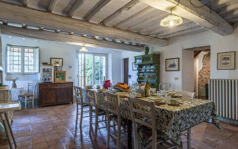 La Casa Dei Limoni, Camaiore, Pet Friendly, Wifi: Table, Furniture, Window, Wood, Building, Picture Frame, Interior Design, Floor, Chair, Real Estate