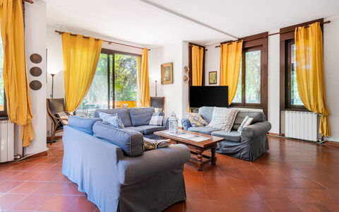 Tenuta De Paoli - Chianni, Pool, Wifi, Privacy, To: Furniture, Couch, Comfort, Curtain, Azure, Interior Design, Table, Architecture, Wood, Living Room