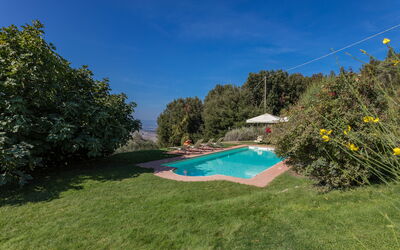 Villa Belvedere: Sky, Plant, Water, Natural Landscape, Tree, Land Lot, Swimming Pool, Shade, Grass, Landscape