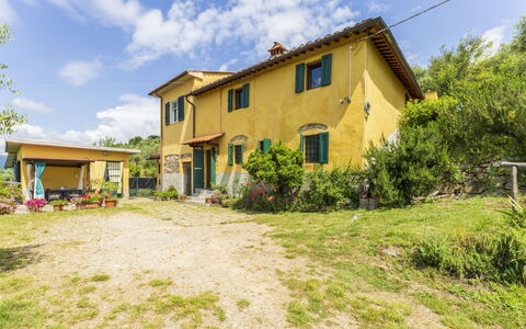 La Casa Di Elda, Holiday Home With Pool, Uzzano, T: Sky, Cloud, Plant, Building, Property, Window, House, Tree, Land Lot, Vegetation