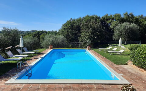Villa San Giovanni: Water, Plant, Sky, Swimming Pool, Azure, Rectangle, Shade, Tree, Grass, Leisure