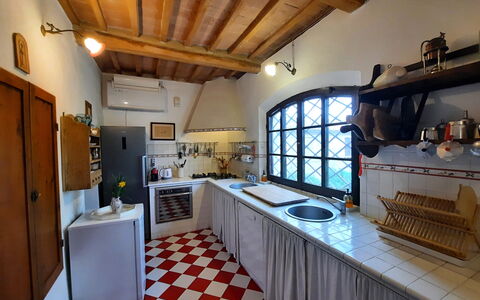 Villa Delle Palme: Picture Frame, Furniture, Cabinetry, Property, Countertop, Kitchen, Interior Design, Wood, Shelf, Living Room