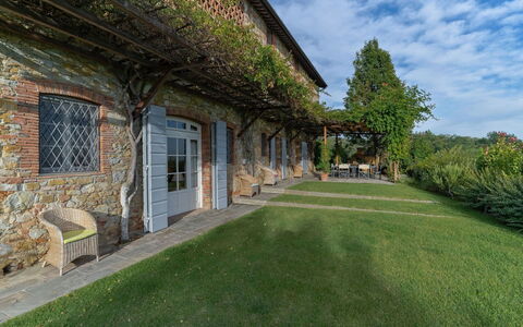 Villa Marlia: Plant, Cloud, Property, Sky, Building, Window, Tree, Land Lot, Grass, Cottage