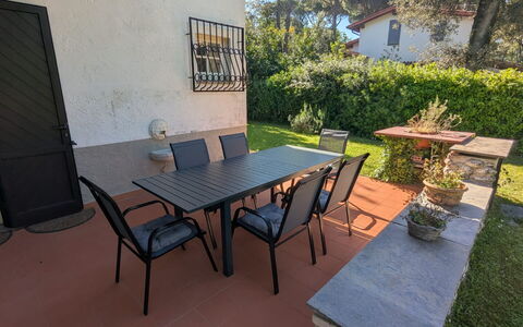 Villa Maddalena: Furniture, Outdoor Furniture, Table, Chair, Outdoor Table, Backyard, Garden, Shade, Kitchen & Dining Room Table, Coffee Table