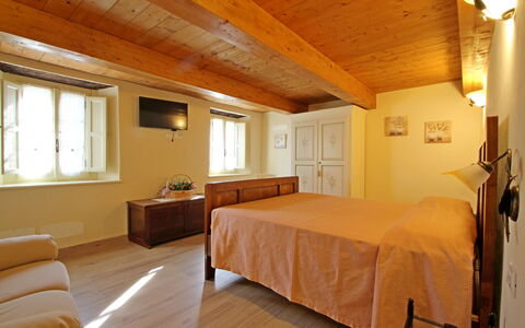 Casa Montebello: Furniture, Window, Comfort, Building, Wood, Lamp, Floor, Bed Frame, Table, Hardwood