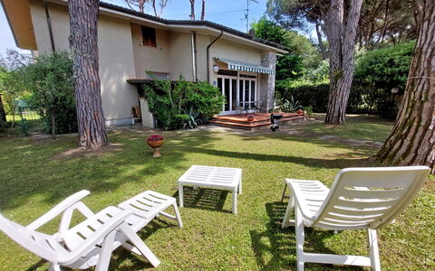 Casa La Pineta: Plant, Furniture, Building, Shade, Tree, Outdoor Furniture, Vegetation, Sky, Leisure, Landscape