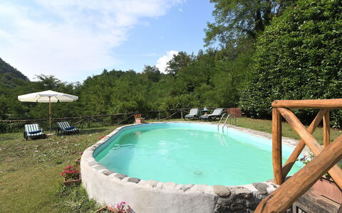 Casa Antelminelli: Water, Plant, Cloud, Sky, Swimming Pool, Nature, Natural Landscape, Tree, Outdoor Furniture, Leisure