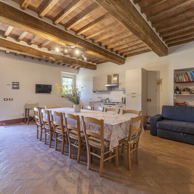 Le Casaline Di Sopra, Massa Marittima: Table, Furniture, Property, Couch, Houseplant, Wood, Window, Interior Design, Flooring, Floor