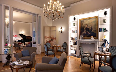 Boheme With Beach & Breakfast Included: Furniture, Table, Picture Frame, Property, Chair, Lighting, Living Room, Interior Design, Floor, Lamp